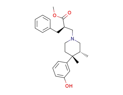 methyl (αS,3R,4R)-4-(3-hydroxyphenyl)-3,4-dimethyl-α-(phenylmethyl)-1-piperidinepropanoate