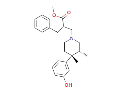 methyl (αS,3R,4R)-4-(3-hydroxyphenyl)-3,4-dimethyl-α-(phenylmethyl)-1-piperidinepropanoate