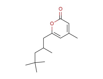 4-methyl-6-(2,4,4-trimethylpentyl)-2H-pyran-2-one