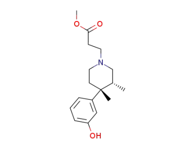 methyl (3R,4R)-4-(3-hydroxyphenyl)-3,4-dimethyl-1-piperidinepropanoate