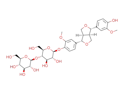 (7S,8R,7′S,8′R)-(-)-pinoresinol-4-O-β-D-glucopyranosyl-(1→4)-β-D-glucopyranoside