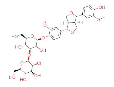 (7S,8R,7′S,8′R)-(-)-pinoresinol-4-O-β-D-glucopyranosyl-(1→3)-β-D-glucopyranoside
